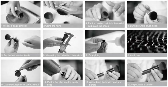 Nouveaux outils de beauté de brosse profilée de brosse de lecture de maquillage de produit nouveau avec la longue poignée en aluminium 5