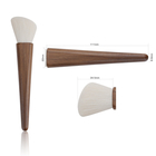 Soft Bristles 4PCS Wood Handle Makeup Brush Set Environment Friendly
