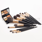 OEM ODM Multifunction Makeup Brush Set 12pcs With Black Wooden Handle