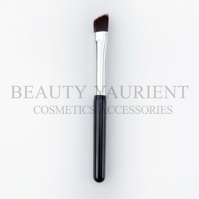Olive en aluminium de PBT de cheveux de petite brosse à angles synthétique noire d'eye-liner